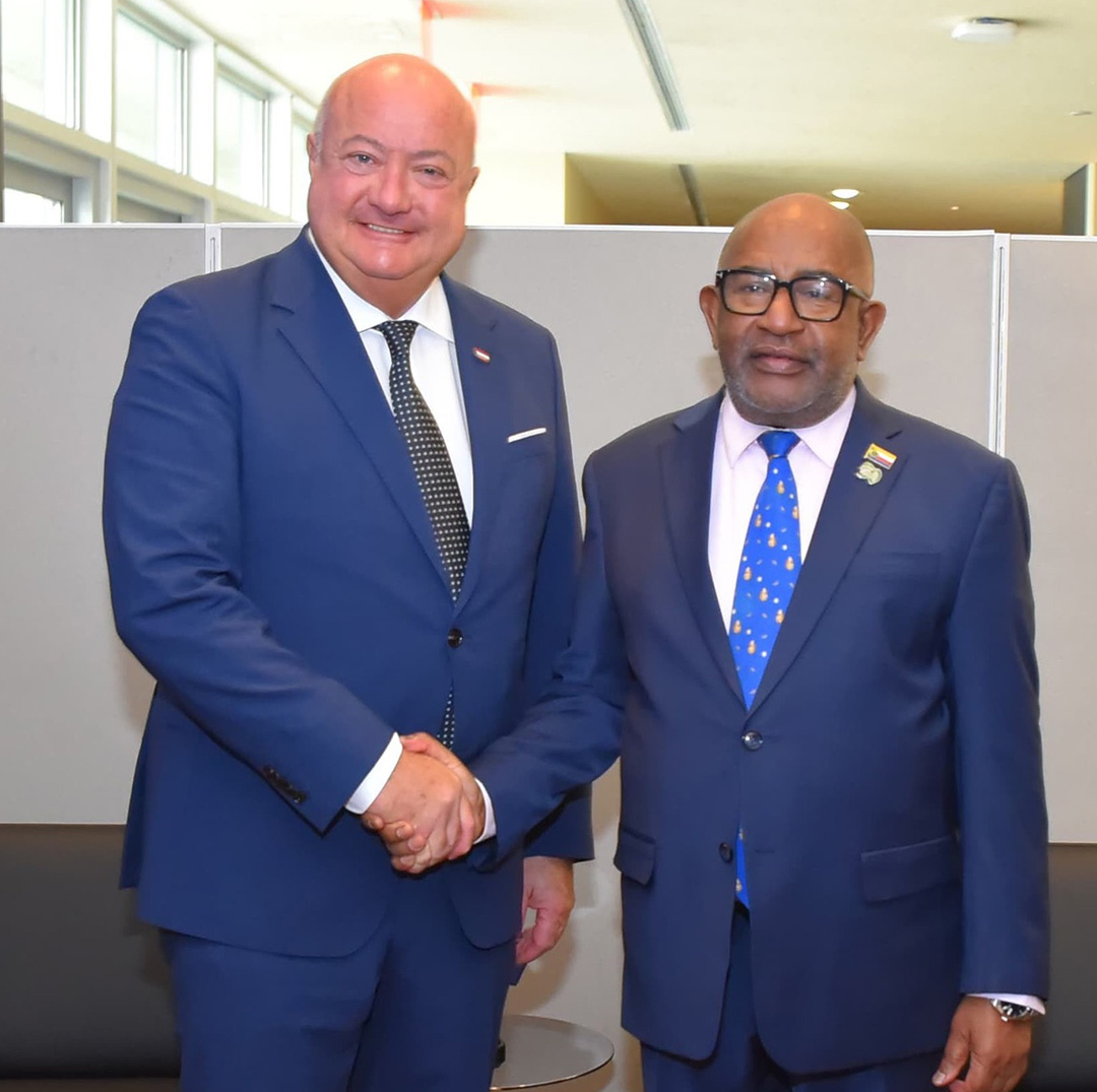 Rencontre entre le Président Azali Assoumani et le Chancelier d’Autriche
